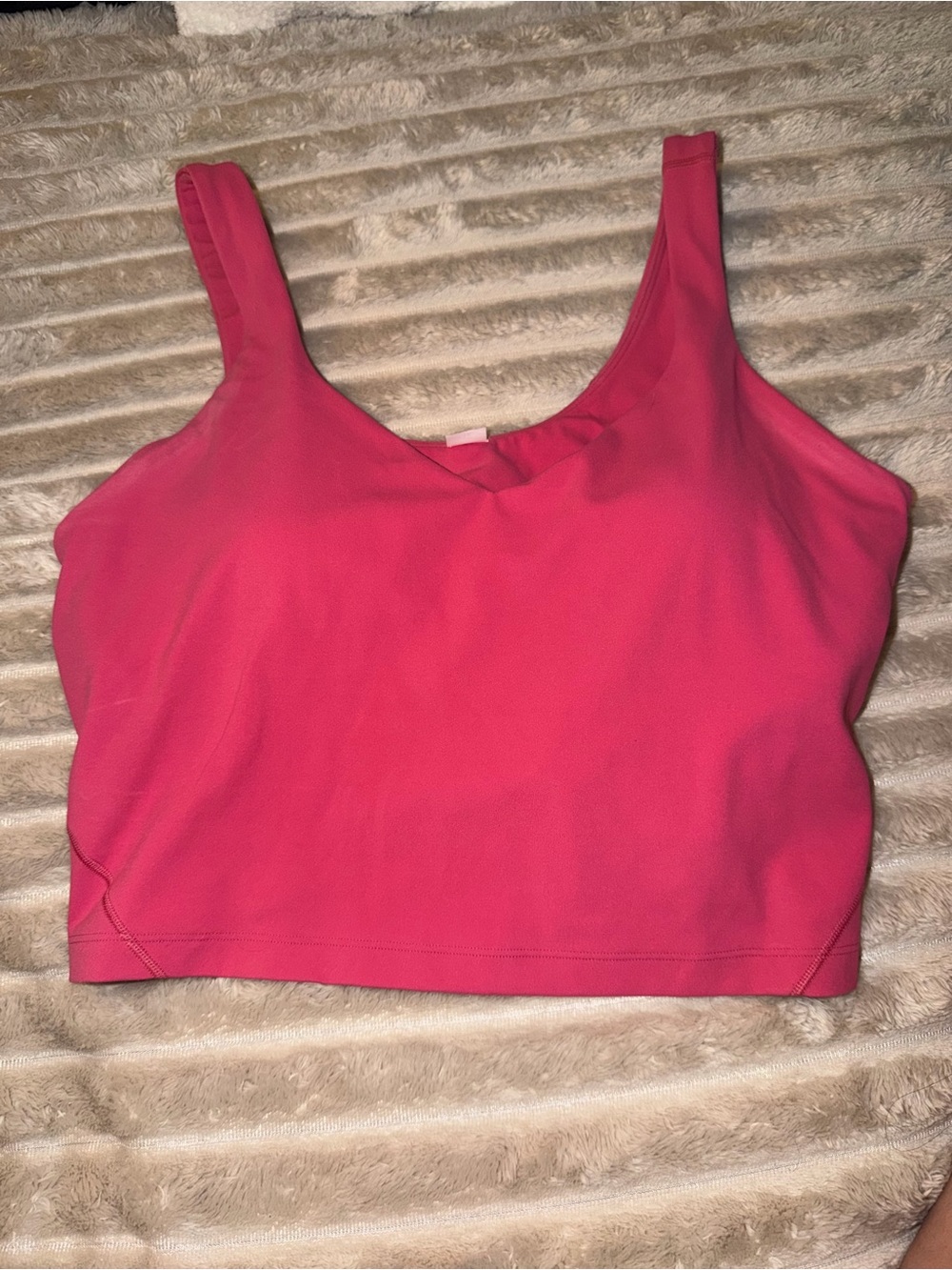 Lululemon Align Crop Top Size 12 in raspberry coulis color